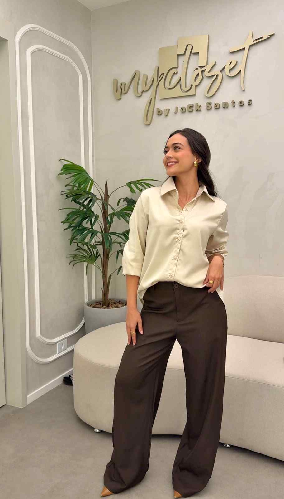 Camisa cetim - My Closet Jack